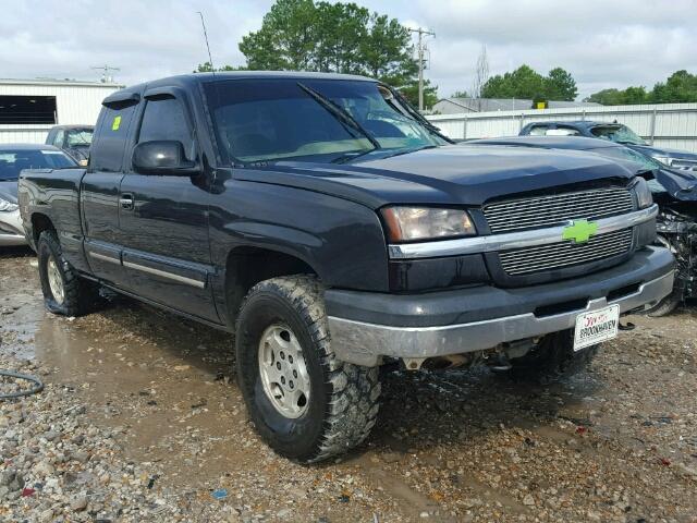 2GCEK19T741105941 - 2004 CHEVROLET SILVERADO BLACK photo 1