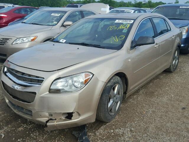 1G1ZG57B98F252290 - 2008 CHEVROLET MALIBU LS BEIGE photo 2
