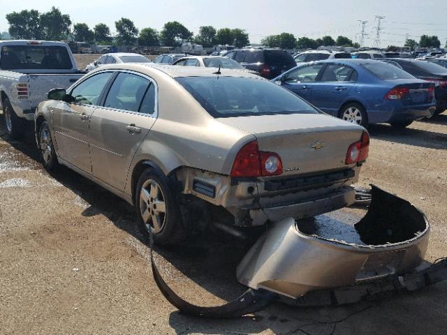 1G1ZG57B98F252290 - 2008 CHEVROLET MALIBU LS BEIGE photo 3