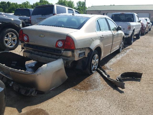 1G1ZG57B98F252290 - 2008 CHEVROLET MALIBU LS BEIGE photo 4