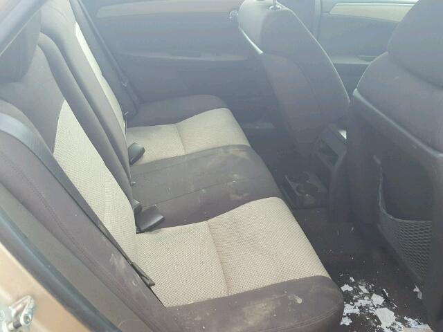 1G1ZG57B98F252290 - 2008 CHEVROLET MALIBU LS BEIGE photo 6
