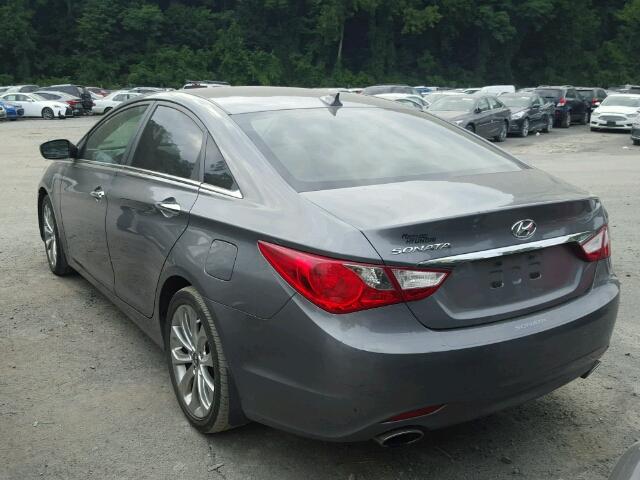 5NPEC4AC7DH774980 - 2013 HYUNDAI SONATA SE GRAY photo 3