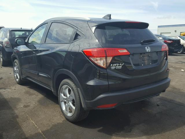 3CZRU6H75GM733839 - 2016 HONDA HR-V EXL BLACK photo 3