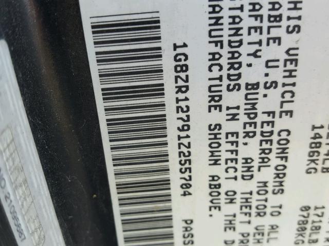 1G8ZR12791Z255704 - 2001 SATURN SC2 BLACK photo 10