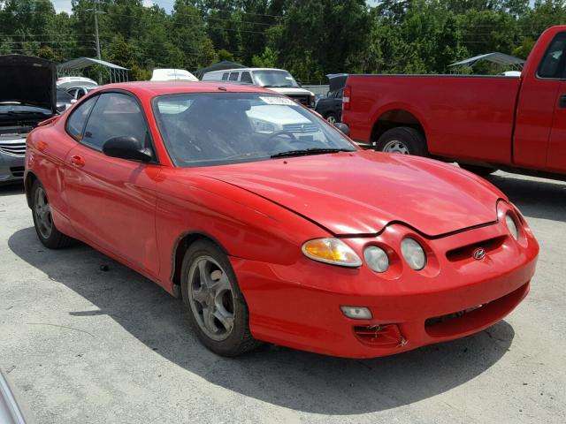 KMHJG25F91U238024 - 2001 HYUNDAI TIBURON RED photo 1