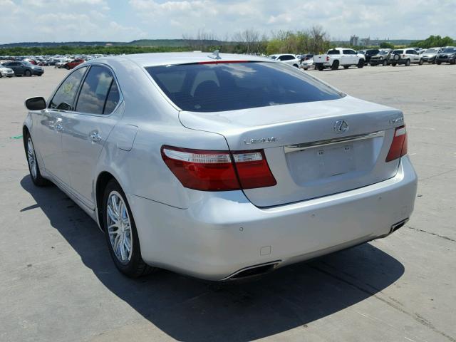 JTHBL46F685053995 - 2008 LEXUS LS 460 SILVER photo 3