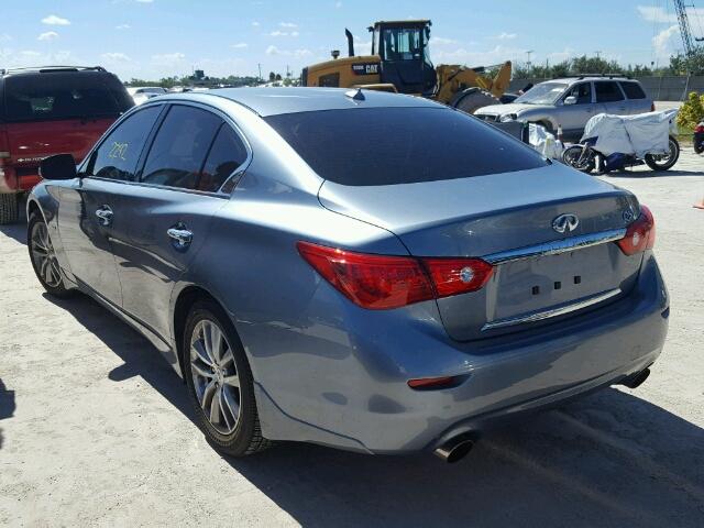 JN1EV7AP9HM743775 - 2017 INFINITI Q50 PREMIU BLUE photo 3