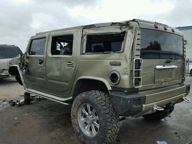 5GRGN23U65H109290 - 2005 HUMMER H2 TAN photo 3