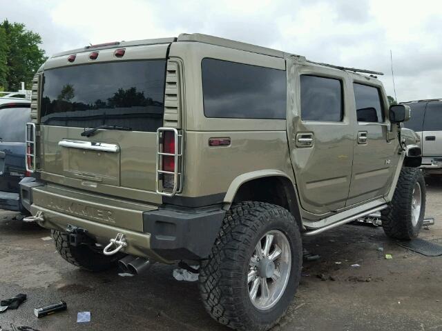 5GRGN23U65H109290 - 2005 HUMMER H2 TAN photo 4