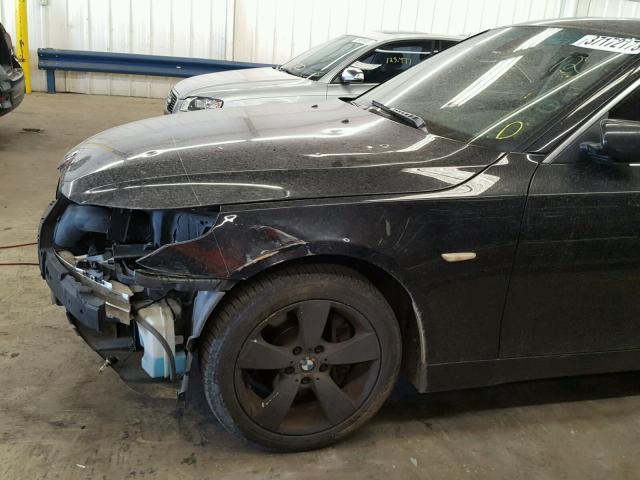 WBANF73536CU20053 - 2006 BMW 530 XI BLACK photo 9