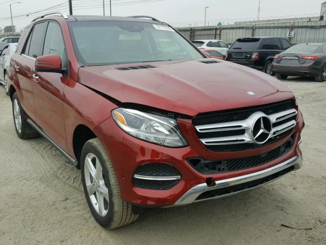 4JGDA5HB9JB011100 - 2018 MERCEDES-BENZ GLE 350 4M RED photo 1