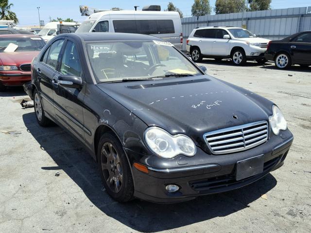 WDBRF54H66A842121 - 2006 MERCEDES-BENZ C GENERATI BLACK photo 1