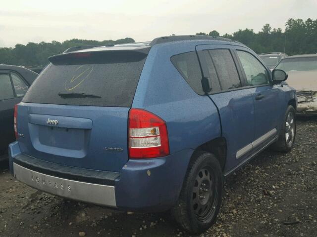 1J8FF57W47D353269 - 2007 JEEP COMPASS LI BLUE photo 4