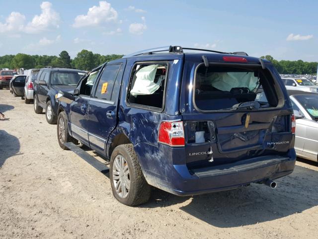 5LMFU28527LJ21799 - 2007 LINCOLN NAVIGATOR ლურჯი ფოტო 3