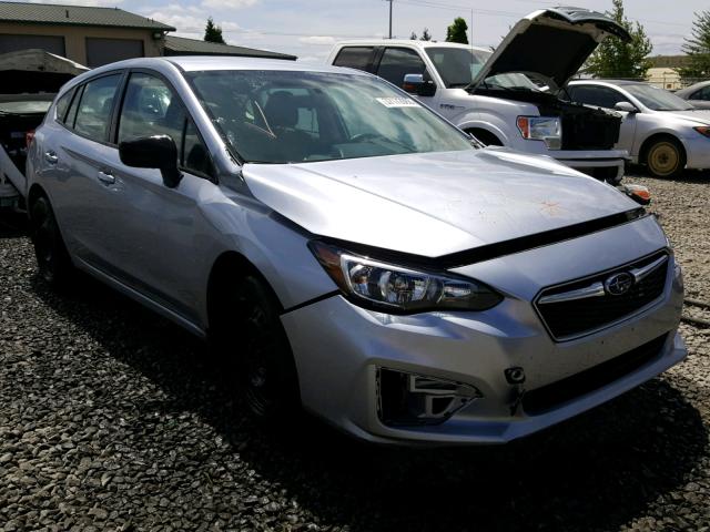 4S3GTAA65H3725893 - 2017 SUBARU IMPREZA SILVER photo 1