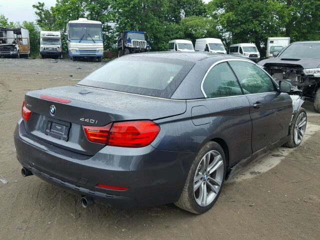 WBA4U1C54H5A16185 - 2017 BMW 440XI GRAY photo 4