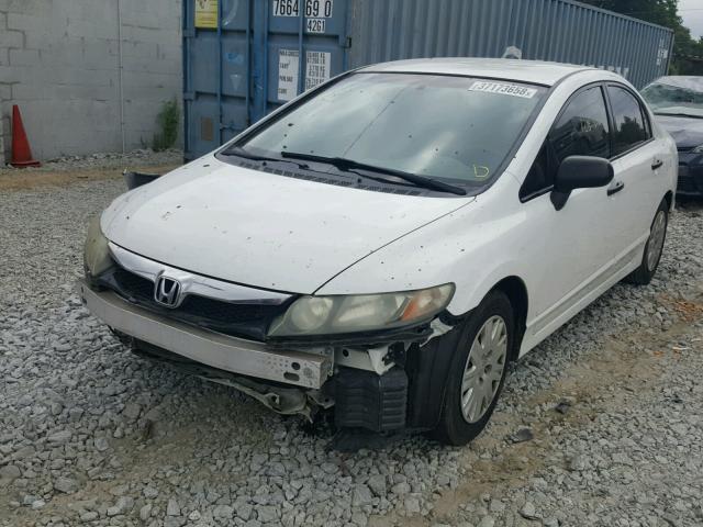 2HGFA16329H341196 - 2009 HONDA CIVIC VP WHITE photo 2