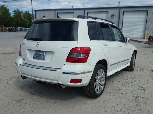 WDCGG8HBXAF348931 - 2010 MERCEDES-BENZ GLK 350 4M WHITE photo 4