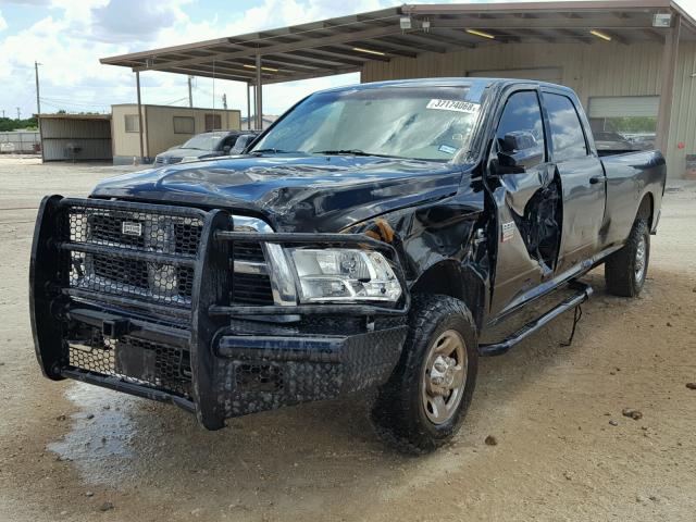 3C6UD5HLXCG284178 - 2012 DODGE RAM 2500 S BLACK photo 2