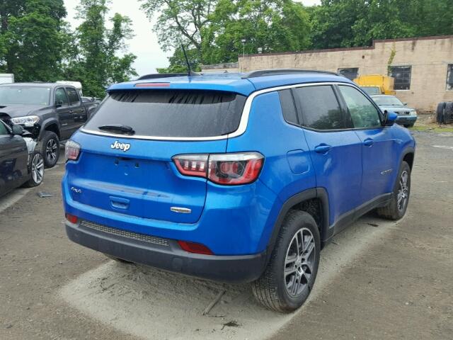 3C4NJDBB9HT650680 - 2017 JEEP COMPASS LA 蓝色 照片 4