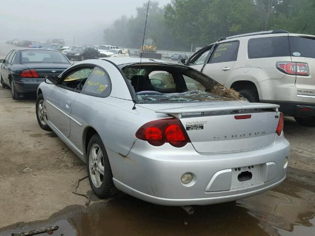 4B3AG42G55E042644 - 2005 DODGE STRATUS SX SILVER photo 3