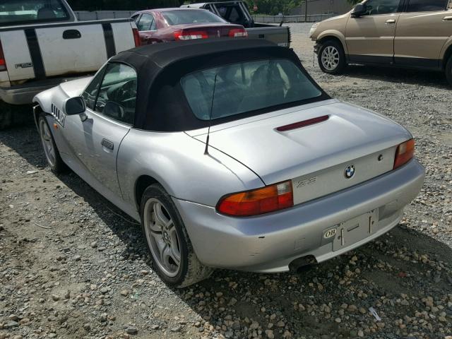 4USCH7333WLE10039 - 1998 BMW Z3 1.9 SILVER photo 3