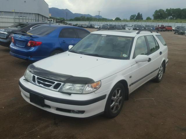 YS3ED55EX13053308 - 2001 SAAB 9-5 WHITE photo 2