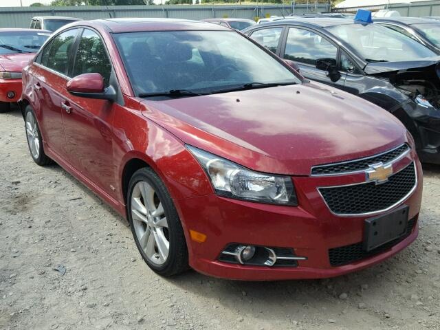 1G1PG5SB6E7371970 - 2014 CHEVROLET CRUZE LTZ RED photo 1