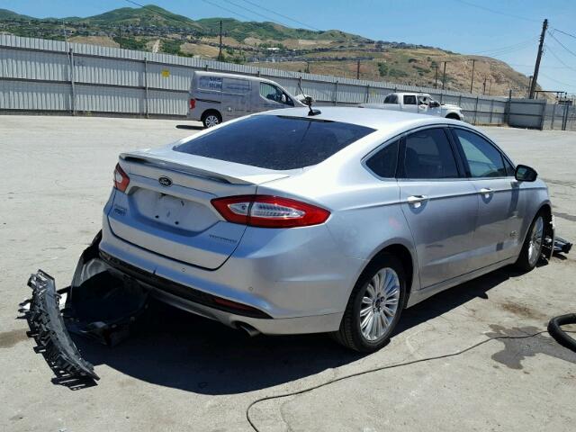 3FA6P0SU4ER150650 - 2014 FORD FUSION TIT SILVER photo 4