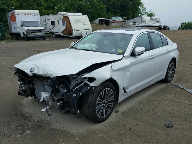 WBAJA7C39HWA70007 - 2017 BMW 530 XI WHITE photo 2