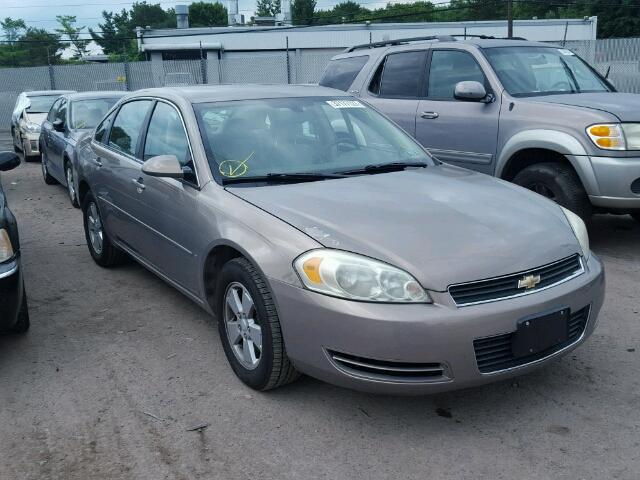 2G1WT58K179156383 - 2007 CHEVROLET IMPALA LT TAN photo 1