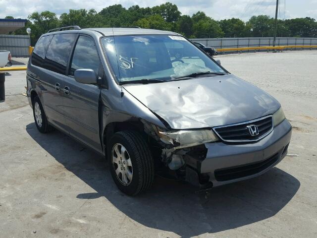 5FNRL18712B028321 - 2002 HONDA ODYSSEY EX GRAY photo 1