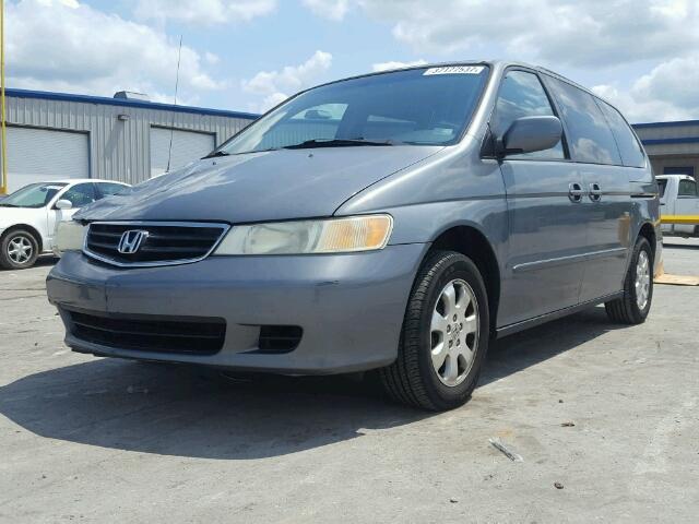 5FNRL18712B028321 - 2002 HONDA ODYSSEY EX GRAY photo 2