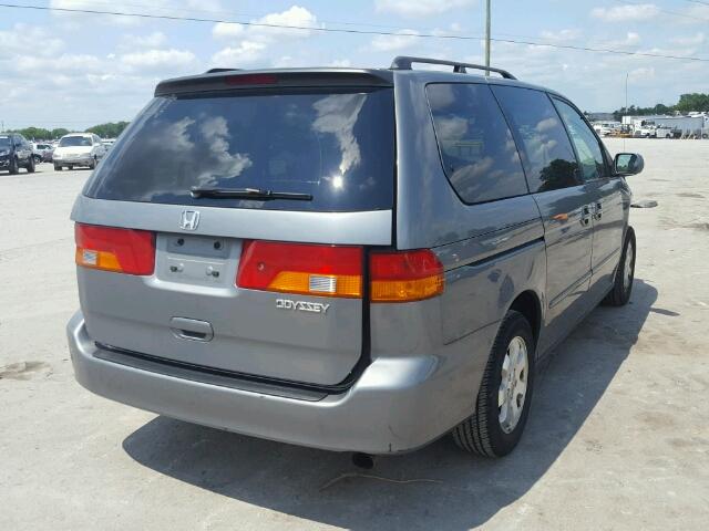 5FNRL18712B028321 - 2002 HONDA ODYSSEY EX GRAY photo 4