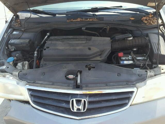 5FNRL18712B028321 - 2002 HONDA ODYSSEY EX GRAY photo 7