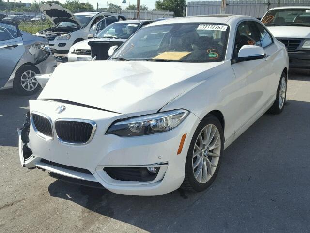 WBA1F5C55EV255855 - 2014 BMW 228 I WHITE photo 2