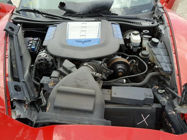 1G1YR26R695800031 - 2009 CHEVROLET CORVETTE Z RED photo 7