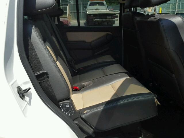 1FMEU7EE1AUA91633 - 2010 FORD EXPLORER E WHITE photo 6