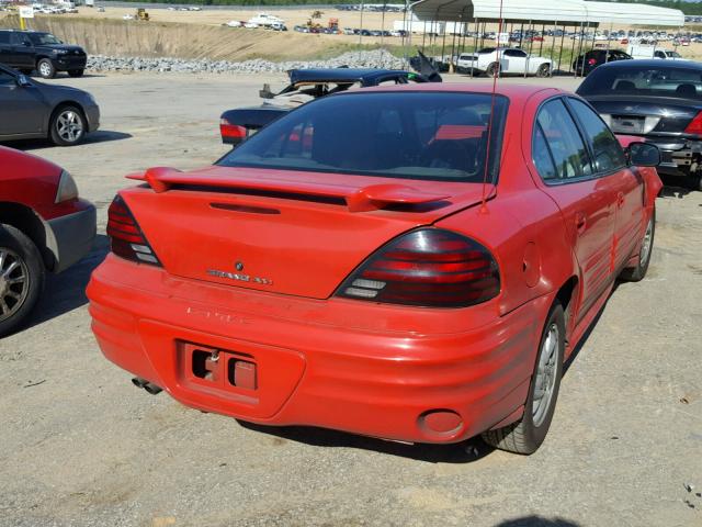 1G2NF52E71C111062 - 2001 PONTIAC GRAND AM S 红色 照片 4
