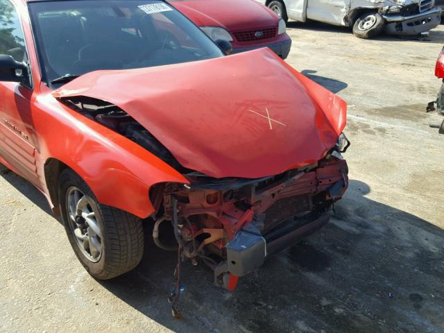 1G2NF52E71C111062 - 2001 PONTIAC GRAND AM S 红色 照片 9