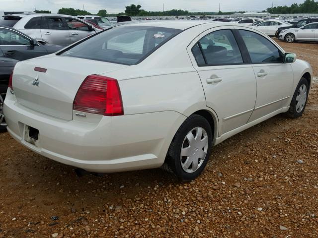 4A3AB36F44E122507 - 2004 MITSUBISHI GALANT ES WHITE photo 4