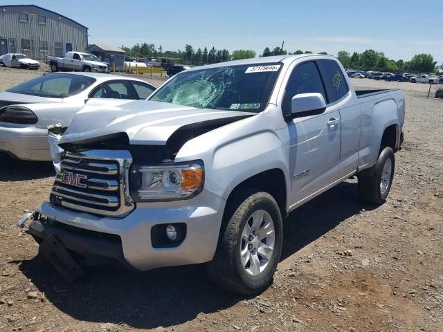 1GTH6BEA6F1145397 - 2015 GMC CANYON SLE SILVER photo 2