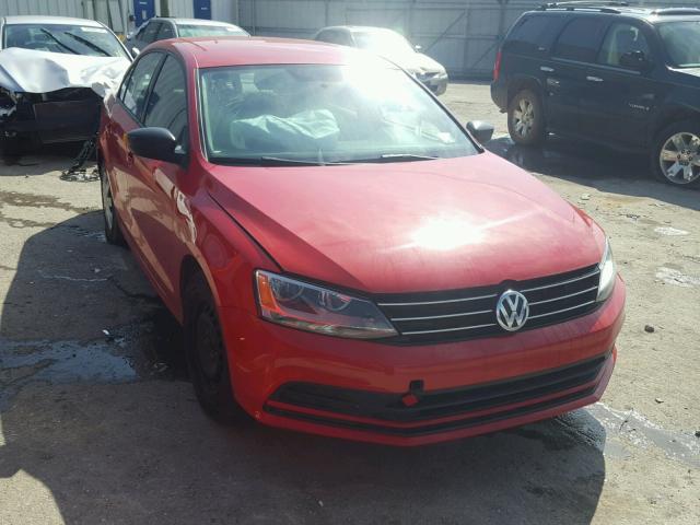 3VW2K7AJ6FM347127 - 2015 VOLKSWAGEN JETTA BASE 红色 照片 1