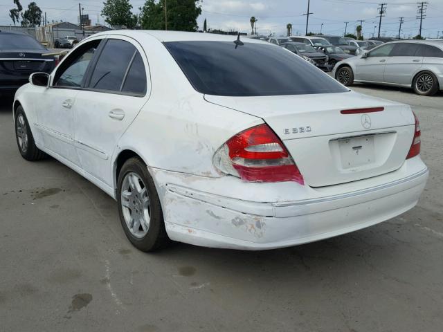 WDBUF65J33A246901 - 2003 MERCEDES-BENZ E 320 WHITE photo 3