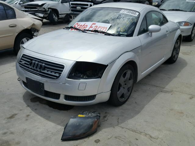 TRUWT28N821009819 - 2002 AUDI TT QUATTRO SILVER photo 2