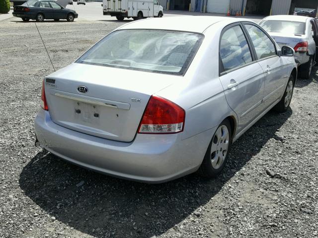 KNAFE122075429522 - 2007 KIA SPECTRA EX SILVER photo 4