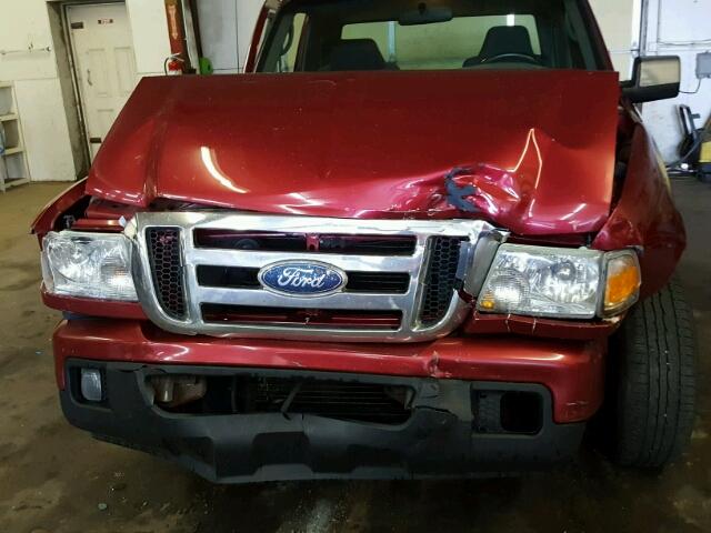 1FTYR14U77PA49337 - 2007 FORD RANGER RED photo 9