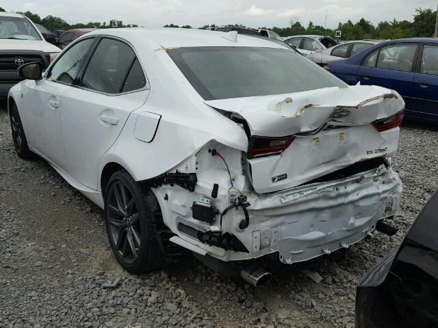 JTHBF1D20F5069547 - 2015 LEXUS IS 250 WHITE photo 3