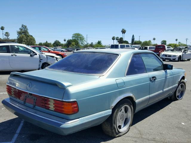 WDBCA45E2MA572725 - 1991 MERCEDES-BENZ 560 SEC BLUE photo 4