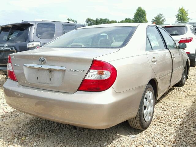 4T1BE32K04U349261 - 2004 TOYOTA CAMRY LE/X GOLD photo 4